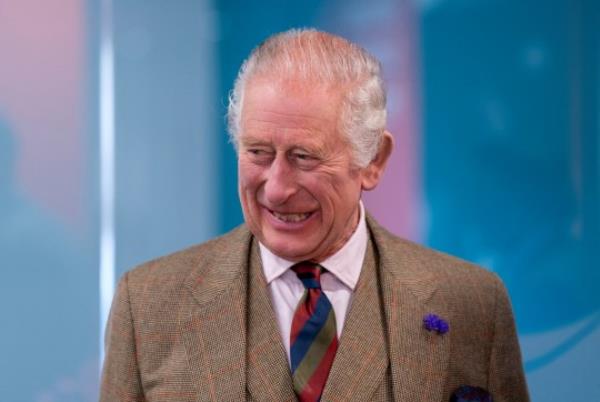 Britain's King Charles III reacts during his visit to the Global Underwater Hub, wher<em></em>e he met staff and learnt a<em></em>bout their educatio<em></em>nal outreach programmes in Westhill, Aberdeenshire, Scotland, Britain September 29, 2023. Jane Barlow/Pool via REUTERS