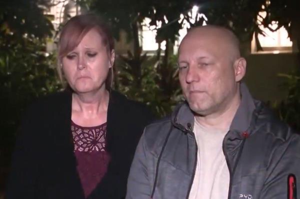 The heartbroken newlyweds are hoping their son's killer will soon turn themselves in, as they prepare funeral arrangements.