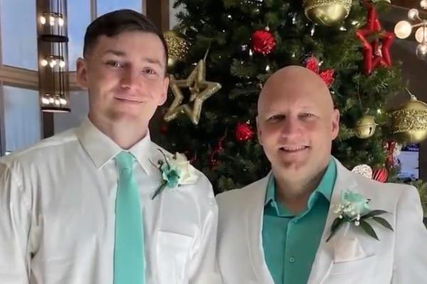 Sofranko called his father Douglas his hero and was thrilled to see his stepmother officially enter their family. 
