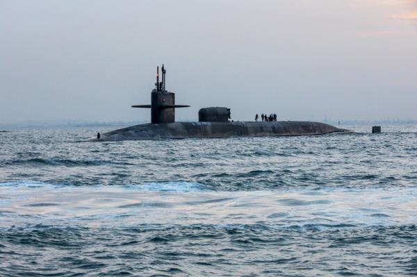 The guided-missile submarine USS Georgia is in the Middle East to help defend Israel.