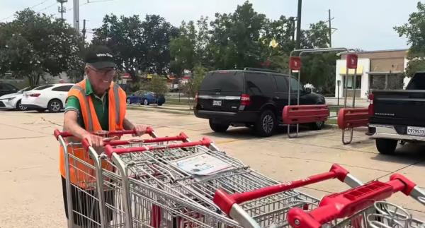 Dillon McCormick has been pushing shopping carts to make ends meet. 