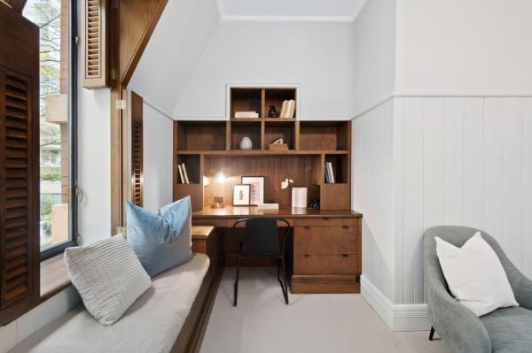 A home office nook.