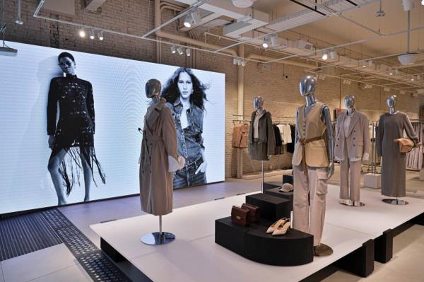 Image of the inside of H&M's SoHo store