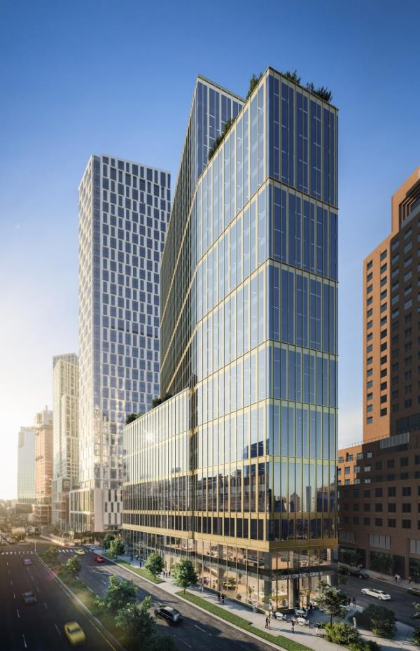Exterior rendering of upcoming 141 Willoughby Square Park. 