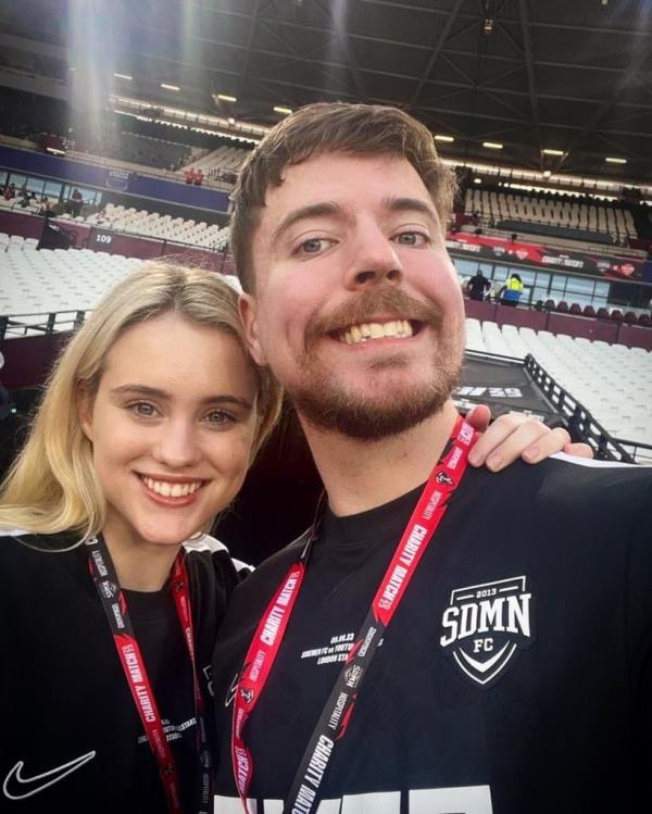 Thea Booysen and MrBeast