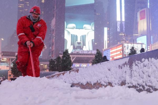 The arctic co<em></em>nditions also reached New York City, which saw one inch of snow for the first time in more than 700 days.