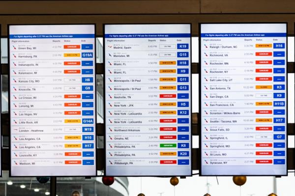 Mo<em></em>nday marked the most flight cancellations in one day since Southwest's 2022 holiday meltdown, when 17,000 cancelled flights left more than 2 million passengers stranded.
