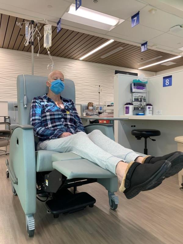 “3600mg of Chemotherapy daily for 2 weeks on 1 week off