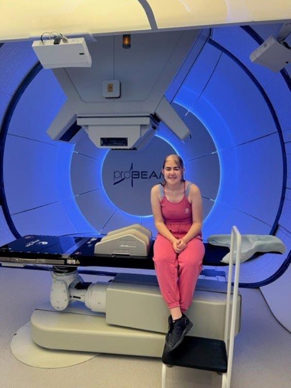 Bethany needed 30 sessions of proton beam therapy (Collect/PA Real Life)