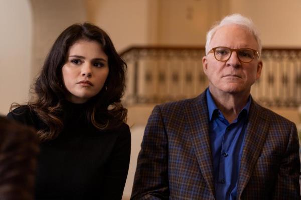 Selena Gomez as Mabel and Steve Martin as Charles-Haden Savage in a scene from an early episode of 