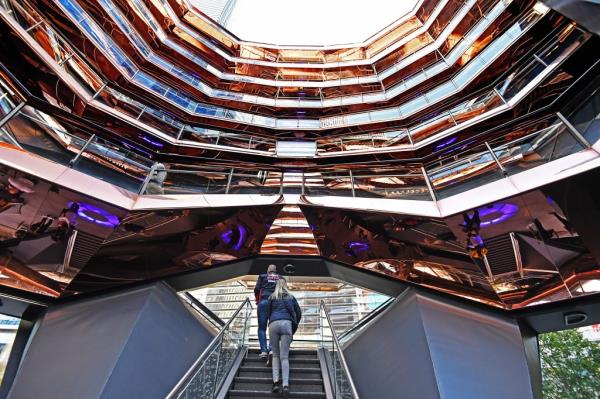 interior of The Vessel in Hudson Yards