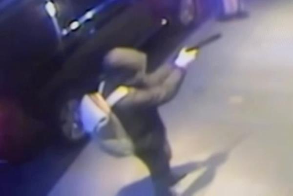 The gunman was spotted on surveillance footage.