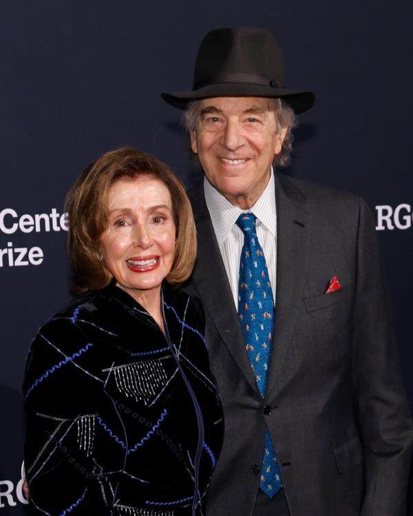 Nancy Pelosi and Paul Pelosi attend the 2023 Mark Twain Prize for American Humor presentation at The Kennedy Center on March 19, 2023 in Washington, DC.