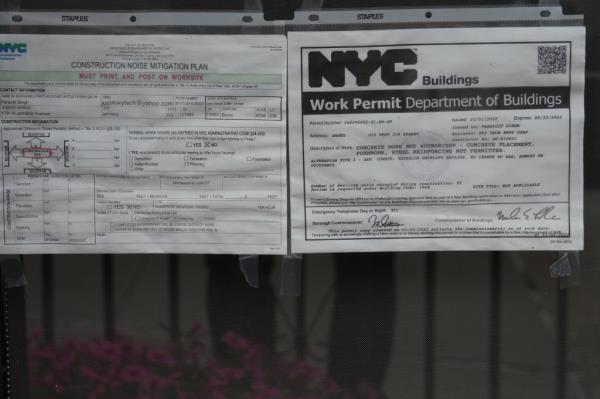 General view of a migrant center that will be opening soon at 435 West 238th Street.