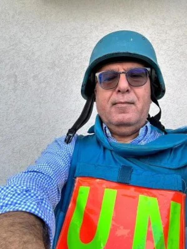 Dr Abdel Hammad has managed to make his way out of Gaza after arriving in the Palestinian territory around a mo<em></em>nth ago (