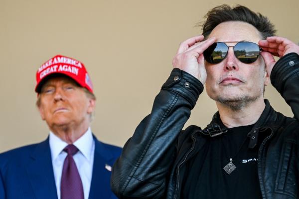President-elect Do<em></em>nald Trump and Elon Musk watch the launch of the sixth test flight of the SpaceX Starship rocket.