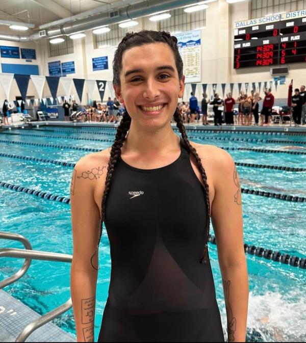 Meghan Cortez-Fields, a senior at Ramapo College of New Jersey, broke another record after joining the women's team following three years on the men's team.
