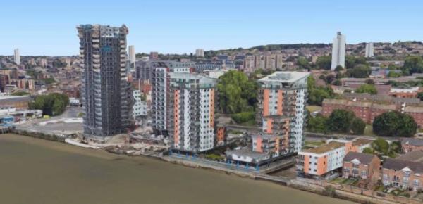 Greenwich Council orders developer to demolish riverside towers in Woolwich