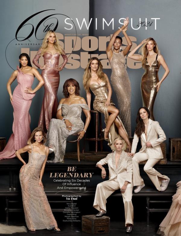 Models on the cover of Sports Illustrated Swimsuit's 