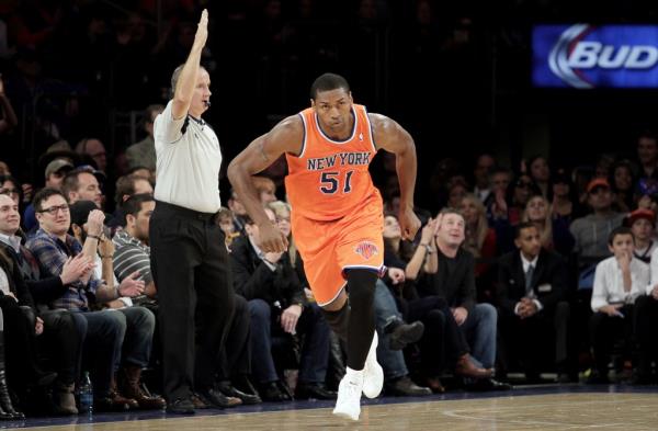 Metta World Peace with the Knicks.
