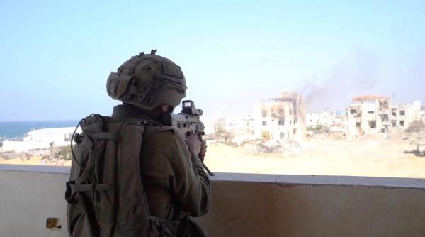 Footage shows what the Israeli army says are their armed forces being deployed and firing weapons in Gaza.