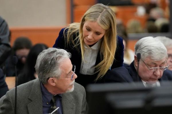 Prior to leaving the courtroom, Paltrow bent over and quickly and whispered “I wish you well” to Sanderson, who nodded. He then stood and left the court himself.