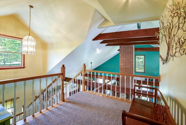 The post and beam home was co<em></em>nverted from a barn