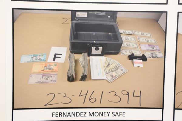 A mo<em></em>ney safe allegedly found in Fernandez's home.