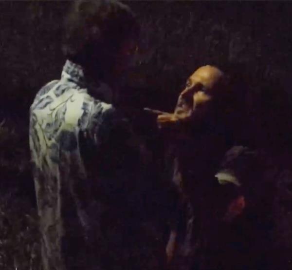 A screengrab of a video that shows Rafael de Vasco<em></em>ncelos yelling at his partner Eugene Staal