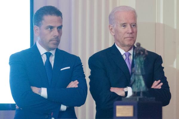 Hunter and Joe Biden.