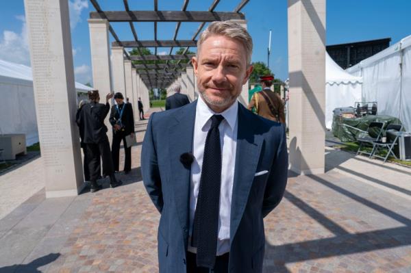 Martin Freeman in France on June 6, 2024