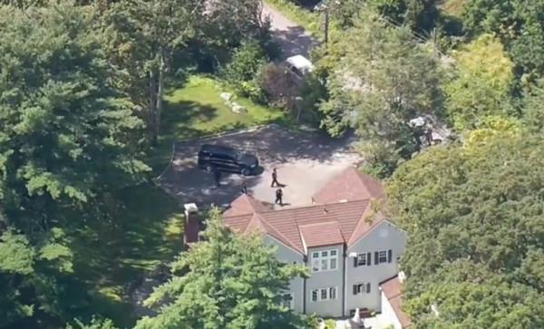 The bear attacked the child in the backyard of a home in Armonk.