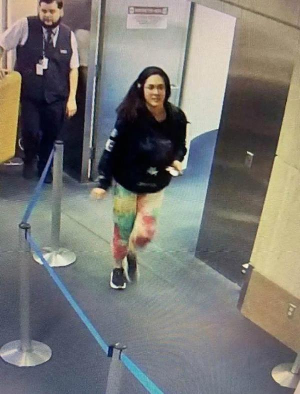 Kobayashi seen on a security camera in Los Angeles Internatio<em></em>nal Airport on Nov. 8, 2024