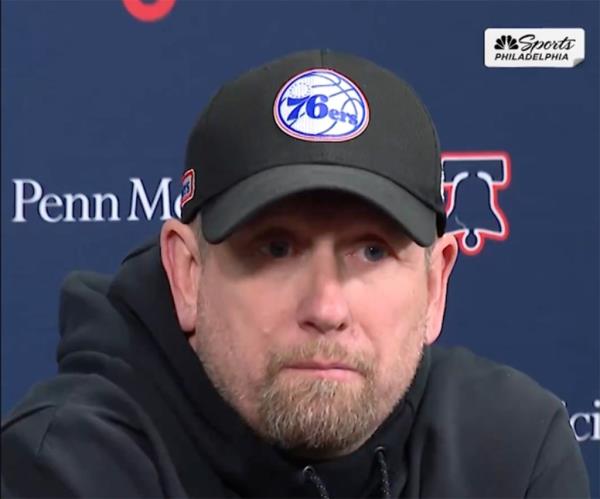 Sixers head coach Nick Nurse feels optimistic a<em></em>bout Joel Embiid's return following knee surgery. 