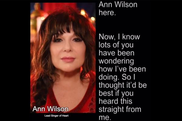 Ann Wilson gives a health update