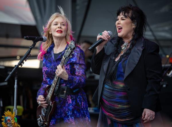 Nancy and Ann Wilson perform at the New Orleans Jazz & Heritage Festival 2024