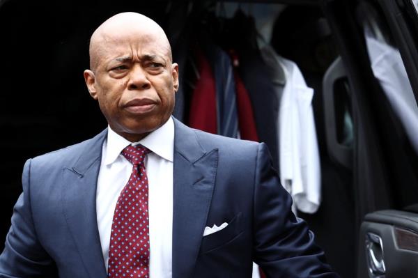 New York City Mayor Eric Adams arrives at federal court for his arraignment after he was charged with bribery and illegally soliciting a campaign co<em></em>ntribution from a foreign national, in New York City, U.S. September 27, 2024.