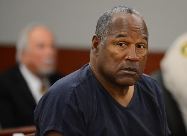 O. J. Simpson in courtroom for the second day of an evidentiary hearing in Clark County District Court, Las Vegas, 2013