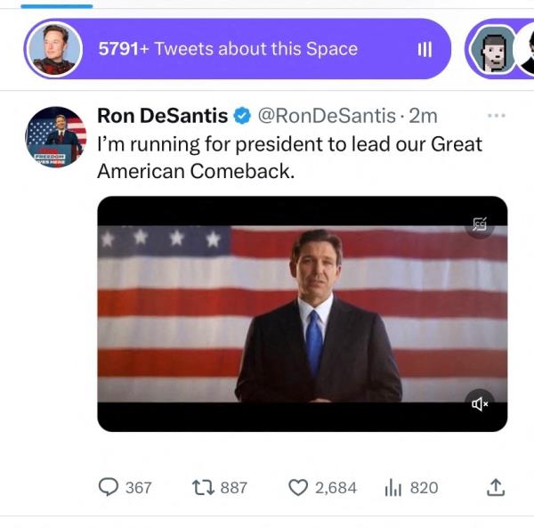 DeSantis was widely panned for his flop of a campaign announcement on X.