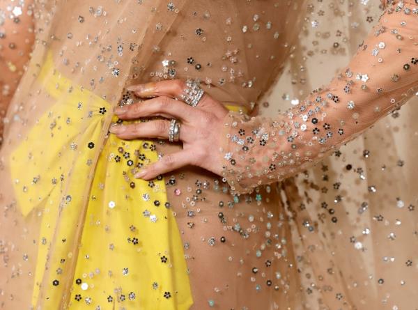 Jennifer Lopez, jewelry detail, attends the Los Angeles premiere of Prime Video's 