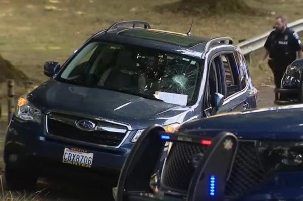 Dalton's stolen Subaru was recovered near the  Brighton Playfield in Seattle on Aug. 20, 2024.