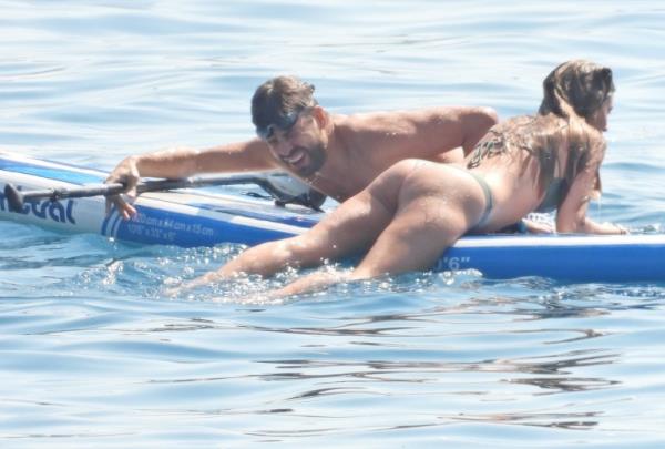 Gerard Pique and Clara Chia Marti