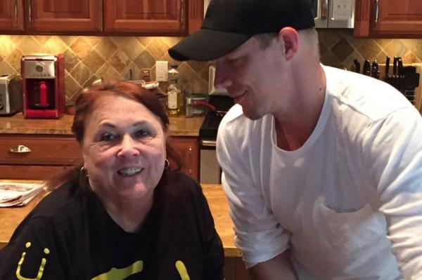 Photo of Diplo and his mother. 