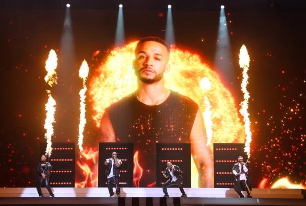 Aston Merrygold and JLS