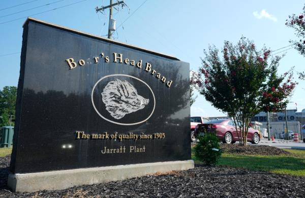 Boar's Head plant sign