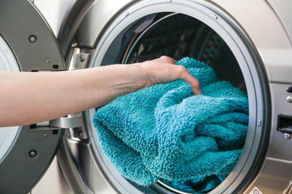 When it comes to washing towels you mostly just need water