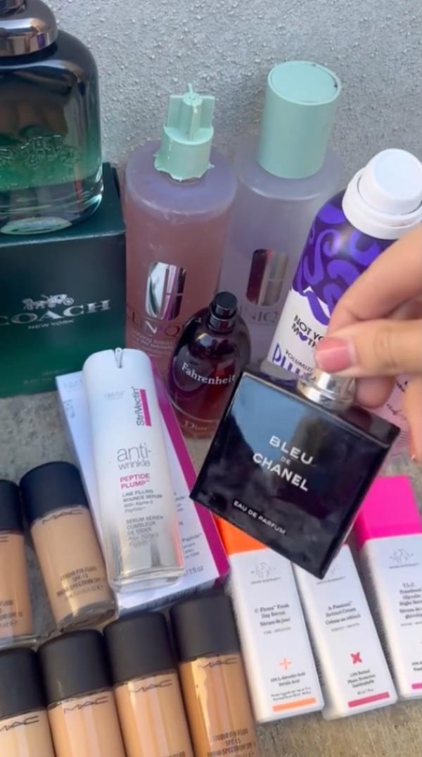 She laid out her finds for her 1.6 million TikTok followers to admire.