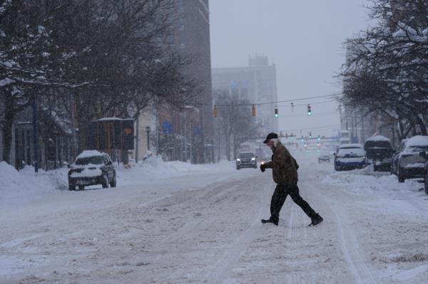 An unforgiving lake-effect snow blankets the Great Lakes, disrupting daily life in New York and Pennsylvania, United States on December 02, 2024.