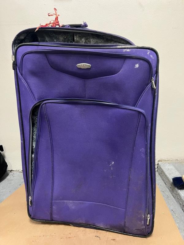 One of the suitcases.