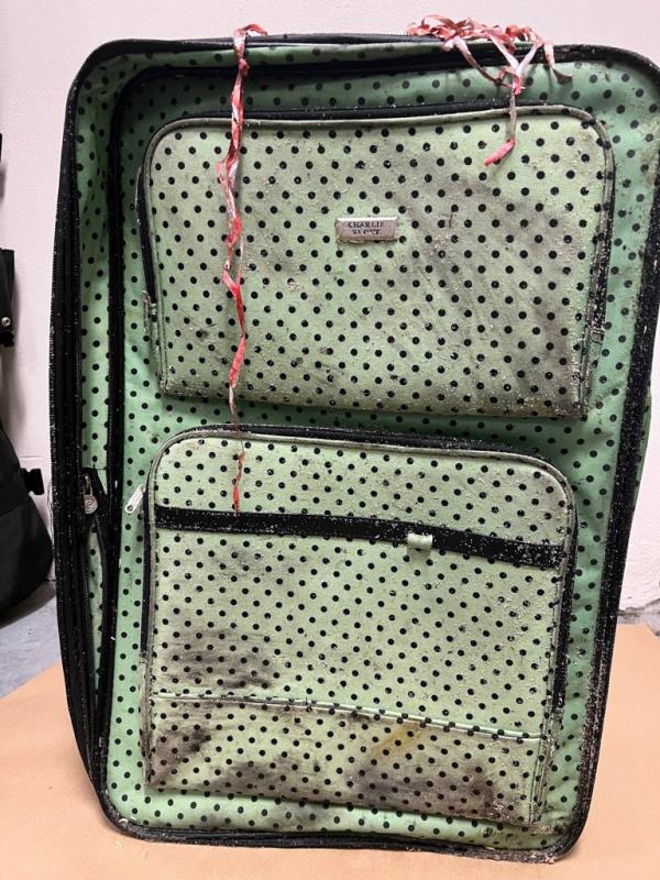 One of the suitcases.